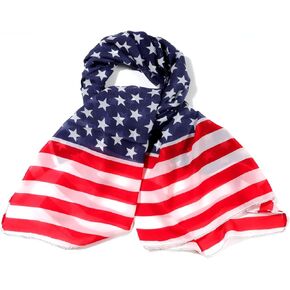 OTATEAN Fashion USA Flag Scarfs For Women Cozy Lightweight Flag Scarves for Women, Multicolor, Mudium in Kuwait