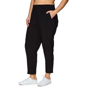 RBX Women's Plus Size Ankle Pant with Pockets Lightweight Quick Drying Woven Weekend Pants
