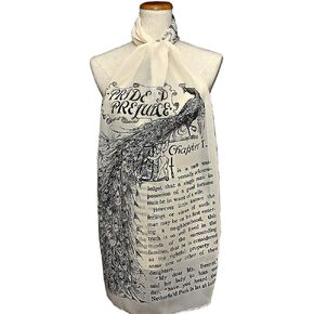 Universal Zone Pride and Prejudice Chiffon Scarf, Summer Scarf, Light Scarf, Spring Scarf
