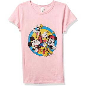 Disney Characters Original Buddies Girl's Solid Crew Tee