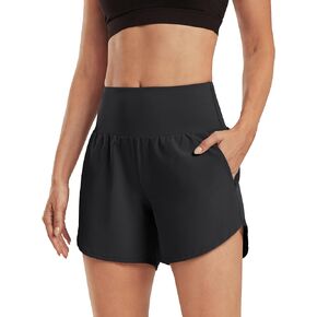 G4Free Athletic Shorts for Women Lightweight Running Shorts with Pockets 5" Quick Dry Workout Shorts for Gym Exercise