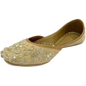 Step n Style Bridal Indian Designer Shoes Flats Wedding Shoes Punjabi Jutti Mojari