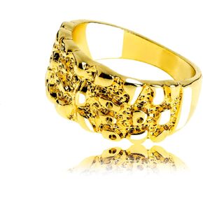 gold pinky ring for men gold nugget ring gold mens ring mens gold rings 14k nugget ring nugget rings for men hip hop jewelry 80s hip hop