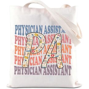 ENSIANTH Physician Assistant Tote Bag PA Graduation Gift Nurse Appreciation Gift Medical PA Students Reusable Grocery Bags