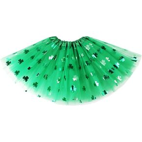 Women St. Patrick’s Day Tutu Skirt,Shamrock Tulle Tutu Costume Green Skirts in Kuwait