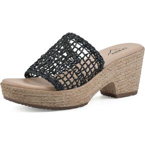 CLIFFS BY WHITE MOUNTAIN Women's Biankka Platform Woven Slide Sandal