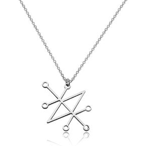 CENWA Sceal Sigil of Azazel Sigil of Demons Necklace Satan Necklace Lesser Key Demon Seal Pendant Goetia necklace Lemegeton Jewelry Seal Lucifer