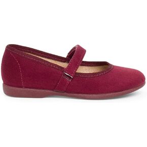 Pisamonas Girls Riptape Faux Suede Mary Janes