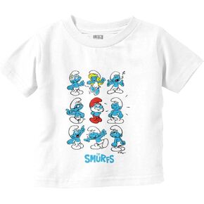 Smurfs Squad Papa Smurfette Cartoon Toddler Boy Girl T Shirt