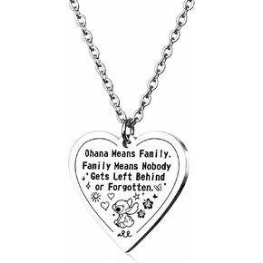 HOFOYA Inspirational Heart-Shape Pendant I Love You Necklace Jewelry for Women Teens,Mother's Day Birthday Christmas Gifts for Daughter from Dad Mom.