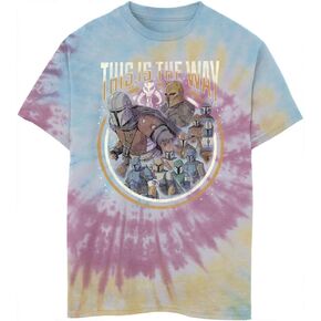 STAR WARS Kids' The Mandalorian The Way Group Boys Short Sleeve Tee Shirt