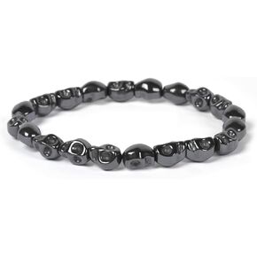 Justinstones Natural Hematite Health Bead Healing Reiki Balance Meditation Stretch Bracelet 7 inch