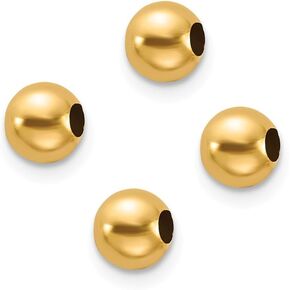 Sonia Jewels 14k Yellow Gold Set of 4, 4mm Spacer Beads