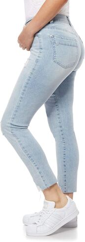 WallFlower Women's Mom Curvy Ankle Denim High-Rise Insta Stretch Juniors Jeans in Saudi Arabia