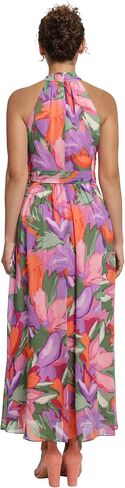 London Times Women's Twist Neck Halter Maxi Dress in Saudi Arabia
