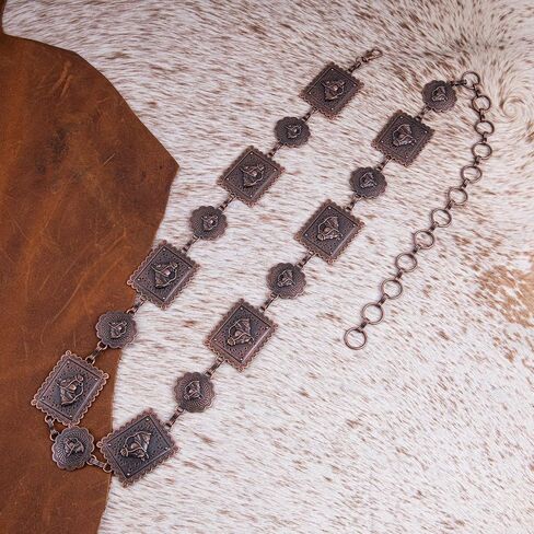 Montana West x Wrangler Jewelry Western Concho Belts for Women Cowgirl in Saudi Arabia