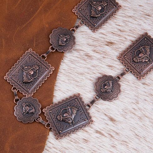 Montana West x Wrangler Jewelry Western Concho Belts for Women Cowgirl in Saudi Arabia