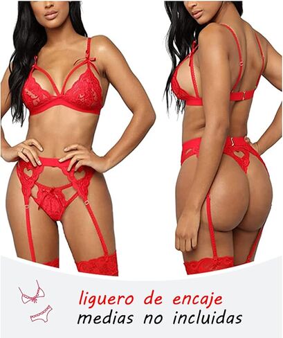 مجموعة الملابس الداخلية النسائية الرباط الرباط الحزام Strappy الصدرية واللباس الداخلي مجموعة تيدي بيبي دول ارتداءها مجموعة Bralette مثير in Kuwait