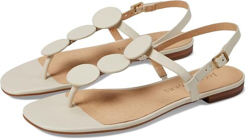 Jack Rogers Worth Flat Sandal Ivory 6.5 M in Saudi Arabia