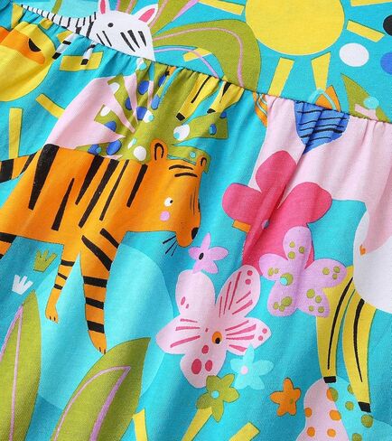 Toddler Girl Summer Dress Cotton Casual Short Sleeves Cute Easter Dresses Clothes Size 2-7T in Saudi Arabia