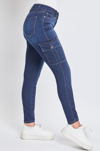 YMI Women's Hyperdenim Skinny Cargo Jeans in Saudi Arabia