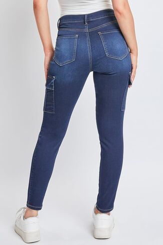 YMI Women's Hyperdenim Skinny Cargo Jeans in Saudi Arabia