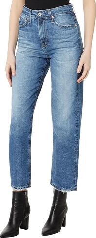 بنطال جينز Rian فائق الارتفاع للكاحل مستقيم للنساء بعد 15 عامًا من إعادة التشغيل in Kuwait