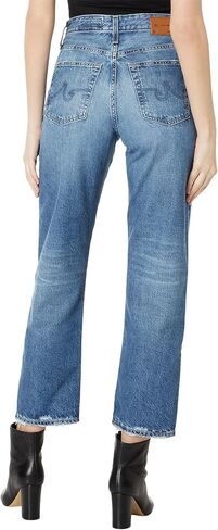 بنطال جينز Rian فائق الارتفاع للكاحل مستقيم للنساء بعد 15 عامًا من إعادة التشغيل in Kuwait