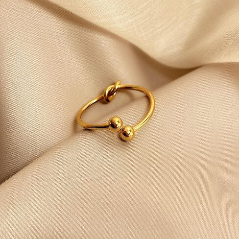 14K Gold Filled Stacking Rings for Women Teen Girls Thin Gold Dainty Cute Ring Thumb Band Rings Minimalist Jewelry Gift in Saudi Arabia