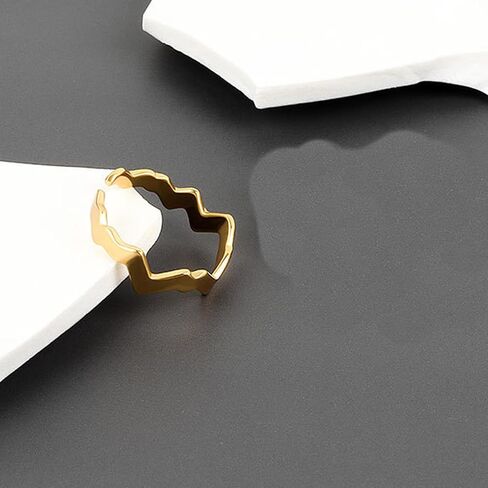 14K Gold Filled Stacking Rings for Women Teen Girls Thin Gold Dainty Cute Ring Thumb Band Rings Minimalist Jewelry Gift in Saudi Arabia
