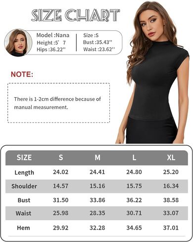 KTILG Summer Tank Tops Cotton Sleeveless Turtlenecks for Women Ribbed Going Out Shirts Fitted Fashion Trendy in Saudi Arabia