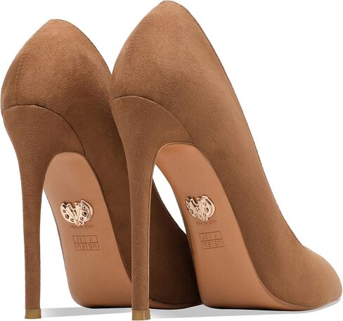 Leona - Women's Classic & Sexy Pointed Toe Slip on Pumps with 5" Stiletto High Heels. Handmade to Perfection. in Kuwait