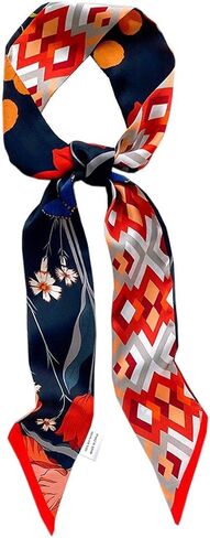 Versatile Silk Like Skinny Scarf Narrow Neckerchief Women’s Fashion Bag Ribbon Scarf Headbands Trendy Hair Band in Saudi Arabia