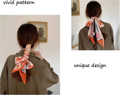 Versatile Silk Like Skinny Scarf Narrow Neckerchief Women’s Fashion Bag Ribbon Scarf Headbands Trendy Hair Band in Saudi Arabia