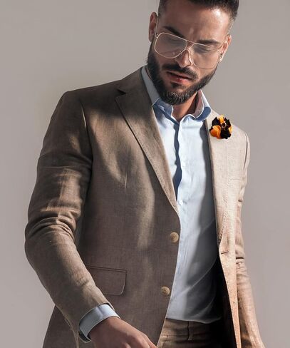 دبوس VITTORIO VICO الرجالي الرسمي بدرجتين من الزهرة: دبوس الزهور اكسسوارات الدبابيس للبدلة أو السهرة in Kuwait