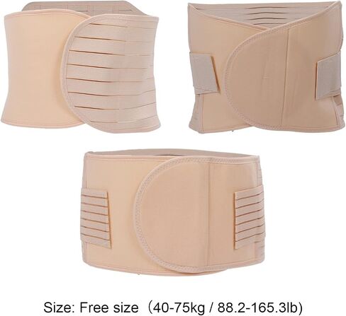 ZJchao Postpartum Belly Band, 3 in 1 Postpartum Belly Support Wrap Waist Slimming Pelvis Compression Girdles Shapewear Belt for Postnatal Maternity in Saudi Arabia