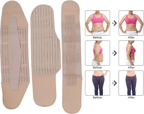 ZJchao Postpartum Belly Band, 3 in 1 Postpartum Belly Support Wrap Waist Slimming Pelvis Compression Girdles Shapewear Belt for Postnatal Maternity in Saudi Arabia