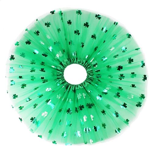 Women St. Patrick’s Day Tutu Skirt,Shamrock Tulle Tutu Costume Green Skirts in Kuwait