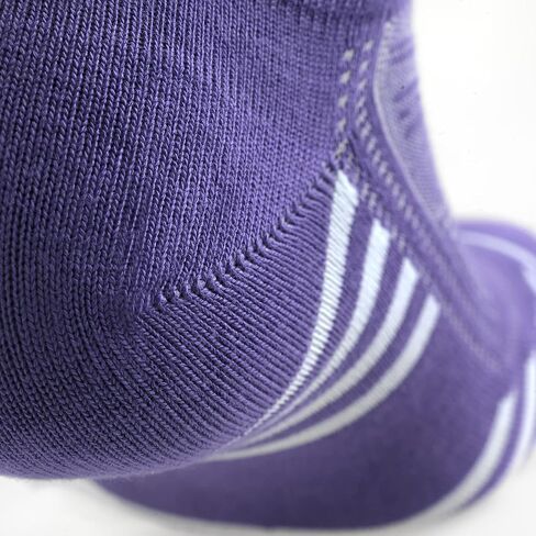Women's Rayon Made From BAMBOO Thin Ankle Socks 6 Pairs Striped Breathable Absorbent Low Cut Athletic 7-10 Size in Saudi Arabia
