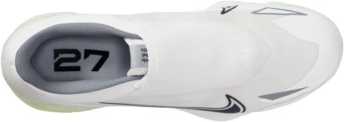 Nike Force Zoom Trout 8 Pro Men's Baseball Cleats White/Wolf Grey/Pure Platinum/Black in Saudi Arabia