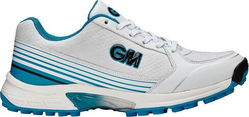 Cricket Shoes Maestro All Rounder - Light Weight Durable Performance Cricket Footwear by Gunn & Moore - Rubber Sole Blue White (US in Saudi Arabia