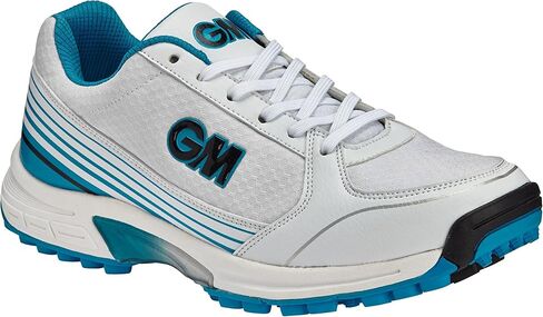 Cricket Shoes Maestro All Rounder - Light Weight Durable Performance Cricket Footwear by Gunn & Moore - Rubber Sole Blue White (US in Saudi Arabia