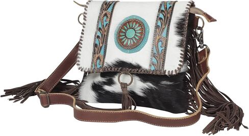 Myra Bag Women's Dreamcatcher Hand Tooled Black One Size in Saudi Arabia