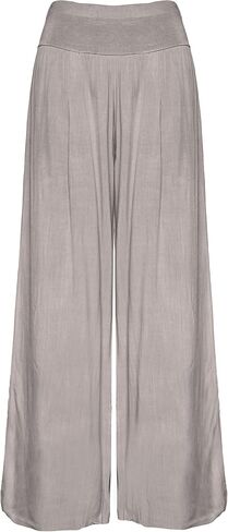 M Made in Italy Women's Elastic-Waist Wide Leg Maxi Palazzo Pants in Saudi Arabia