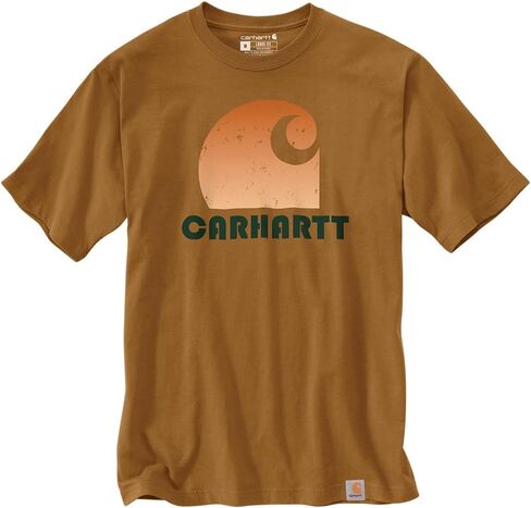 Carhartt Men's Loose Fit Heavyweight Short-Sleeve C Graphic T-Shirt in Saudi Arabia