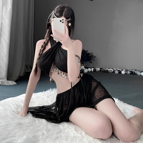 paloli Sexy Costume For Women Exotic Set Inspired By Ancient Persian And Egyptian Dance Costumes Roleplay Lingerie in Kuwait