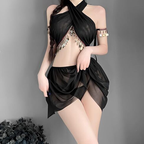 paloli Sexy Costume For Women Exotic Set Inspired By Ancient Persian And Egyptian Dance Costumes Roleplay Lingerie in Kuwait