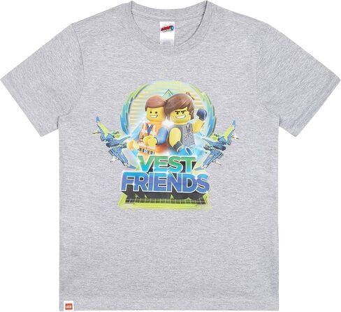 Lego Movie 2 Emmet and Rex Vest Friends Boys T-Shirt in Saudi Arabia