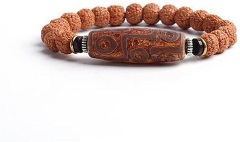 الملونة بلينغ اليدوية بذور Rudraksha التبتية سوار المعصم التأمل الخرز الصلاة مالا تمتد سوار بوذا اليوغا للنساء والرجال المجوهرات in Saudi Arabia