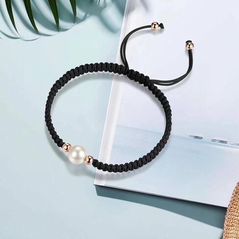 JENDEAR أساور مضفرة باللؤلؤ للنساء والفتيات الصداقة زوجين أساور مجوهرات مصنوعة يدويًا in Kuwait